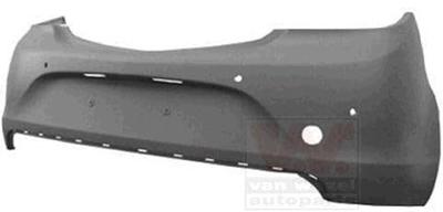 rear bumper primerized with holes for park sensors (4 holes)