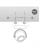 Home sweet home LED opbouwspot Nop ↔ 9,5 cm - zwart - thumbnail