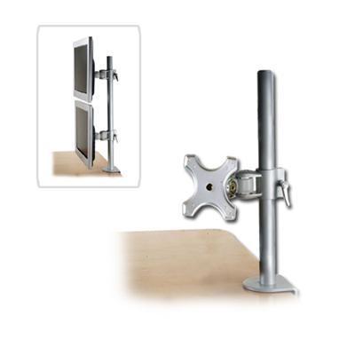 LINDY 40695 – Modulaire LCD-monitorarm, kort – Modulair bevestigingssysteem voor monitoren en notebook – in hoogte verstelbaar – zilver