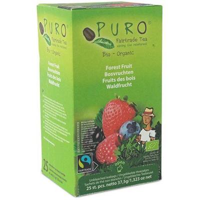Puro Bio thee Bosvruchten, fairtrade, pak van 25 zakjes