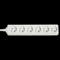 Lindy 73125 Binnen 6AC outlet(s) Wit power uitbreiding - thumbnail