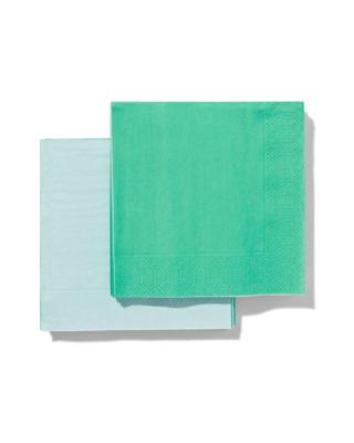 HEMA Servetten 24x24 blauw - 20 stuks