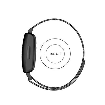 Fitbit Inspire 2 & Ace 3 Milanese bandje - Maat: Small - Zwart Fitbit Inspire 2 & Ace 3 Milanese bandje - Maat: Small - Zwart