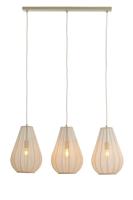 Light & Living Hanglamp 'Itela' 3-Lamps, kleur Zand - thumbnail