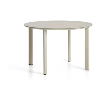 Kave Home Erice tuintafel Ø120 cm Ecru