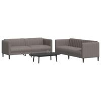 2-delige Loungeset stof taupe - thumbnail