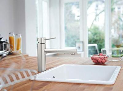 Grohe Concetto keukenkraan met uittrekbare handdouche dualspray Supersteel Grohe Concetto keukenkraan met uittrekbare handdouche dualspray Supersteel
