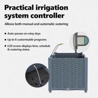 Tuin Bloempot 2 pcs Licht Grijs Staal - thumbnail