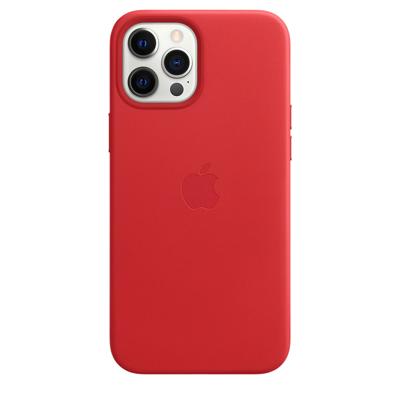 Apple Leather MagSafe Case iPhone 12 Pro Max Red