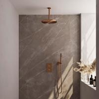 Inbouw Regendouche Set Brauer Copper Edition Plafond Uitloop Ronde Hoofddouche 30 cm Koper Brauer - thumbnail
