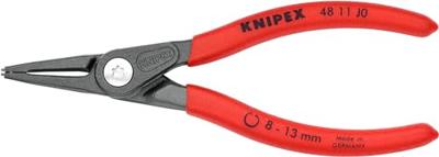 Knipex Precisie-borgveertang voor binnenringen in boringen | Anti-slip kunststof bekleed - 48 11 J0 SB Knipex Precisie-borgveertang voor binnenringen in boringen | Anti-slip kunststof bekleed - 48 11 J0 SB