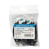 LogiLink KAB0039 kabelbinder rubber 10 stuks - thumbnail