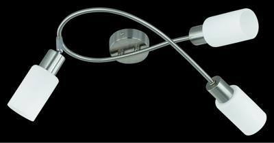 Trio Moderne PlafondlampMars 3-lichts nikkel mat - R80013907