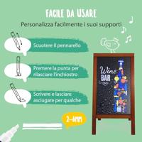 Securit Waterproof krijtmarker medium wit, blister met 4 stuks - thumbnail