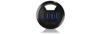 ICY BOX IB-HUB1403 USB 3.0 (3.1 Gen 1) Type-A 5000Mbit/s Zwart hub & concentrator - thumbnail
