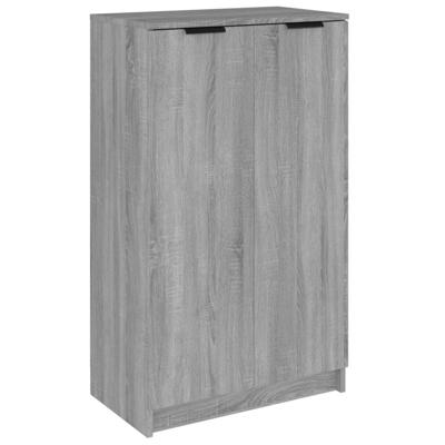 Schoenenkast 59x35x100 cm bewerkt hout grijs sonoma eikenkleur