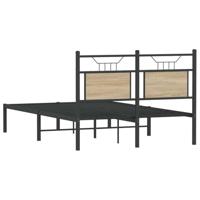 Bedframe zonder matras hout sonoma eikenkleurig 120x200 cm - thumbnail