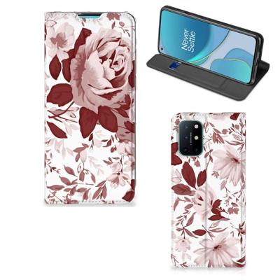 Bookcase OnePlus 8T Watercolor Flowers