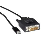 Black Box USB-C naar DVI-adapterkabel, 1080p HD, 3 ft - thumbnail