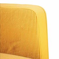 Loveseat bank 109 cm corduroy stof lichtgeel - thumbnail
