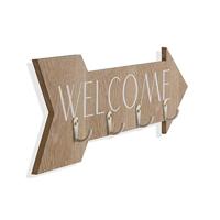 Wandkapstok Versa Welcome Hout MDF 4 x 14,5 x 48 cm - thumbnail