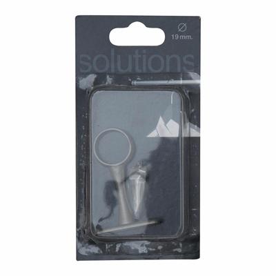 Steun voor stang in kast Stor Planet Grijs Gesatineerd Ø 1,9 cm Centrale