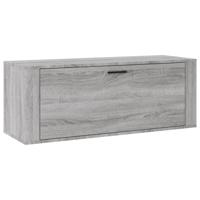 VidaXL Wandschoenenkast 100x35x38 cm bewerkt hout grijs sonoma - thumbnail