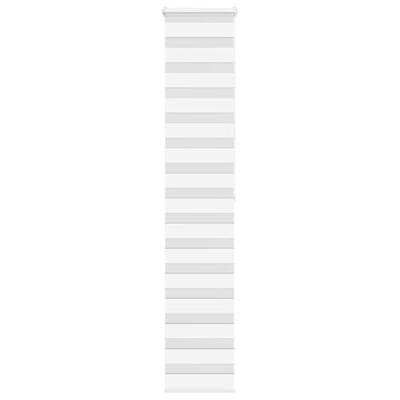 VidaXL Zebra rolgordijn 40x200 cm stofbreedte 35,9 cm polyester wit VidaXL Zebra rolgordijn 40x200 cm stofbreedte 35,9 cm polyester wit