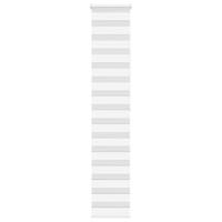 VidaXL Zebra rolgordijn 40x200 cm stofbreedte 35,9 cm polyester wit - thumbnail