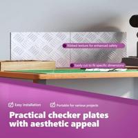 VidaXL Trap tread rechthoekig 2 pcs zilver 30 x 20 cm aluminium - thumbnail