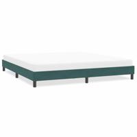 Bedframe zonder matras 200x220 cm fluweel donkergroen - thumbnail