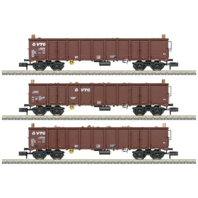 MiniTrix 18288 MiniTrix 18288 N set van 3 hoogbordewagons Eanos van de VTG, MHI