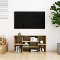 VidaXL Schoenenbank 103x30x54,5 cm bewerkt hout sonoma eikenkleurig - thumbnail