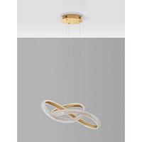 Lyora HanglampMedora krul goud 52,5cm - 9748155 - thumbnail