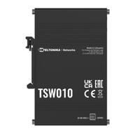 Teltonika TSW010 DIN Rain Switch 5 x Fast Ethernet (10/100) Power over Ethernet (PoE) Zwart - thumbnail