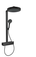 Hansgrohe Rainfinity showerpipe 360 1jet met ShowerTablet 350, mat zwart - thumbnail
