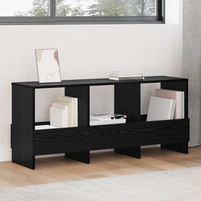 Tijdschrift Rek Zwart Eiken 102 x 30 x 45 cm