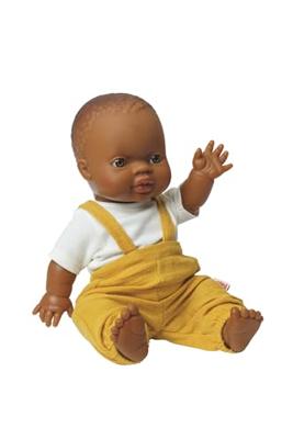 Heless Poppen tuinbroek okergeel, maat 28-35 cm Heless Poppen tuinbroek okergeel, maat 28-35 cm