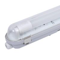 25x LED TL armatuur 120cm - T8 (G13) - 18 Watt 2250 lumen (140lm/W) - 3000K warm wit (830) - Koppelbaar - Flikkervrij - IP65 Waterdicht - thumbnail