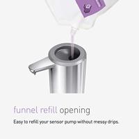 Simplehuman Zeepdispenser Sensor Oplaadbaar 266 ml RVS Glimmend Zilver - thumbnail