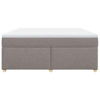 Boxspring met matras stof taupe 180x200 cm - thumbnail