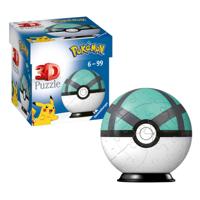 Puzzel 3d ravensburger pokemon net ball 54 stukjes - thumbnail