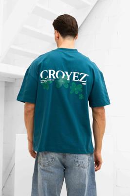 Croyez Botanique T-Shirt Heren Blauw/Groen - Maat L - Kleur: GroenBlauw | Soccerfanshop