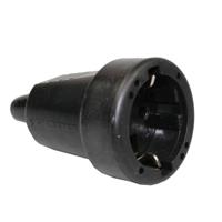 PVC contrastekker met randaarde zwart ABL - thumbnail