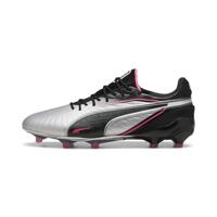 PUMA King Ultimate Gras / Kunstgras Voetbalschoenen (MG) Zilver Zwart Roze - thumbnail