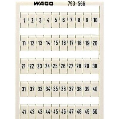WAGO 793-5504 Markeringskaarten Wit 1 stuk(s)