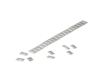 Weidmüller WSM 10 E Bedrukte RVS markering Opdruk E 1712501645