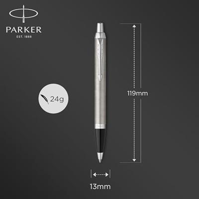 Parker IM balpen Stainless Steel CT, blauwe inkt Parker IM balpen Stainless Steel CT, blauwe inkt