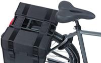 Basil tour dubbele fietstas - 28l - zwart - thumbnail