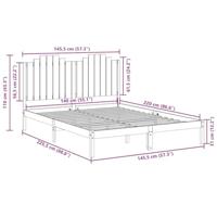 Bedframe extra lang zonder matras massief hout 140x220 cm - thumbnail